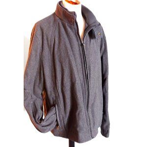 NEW INC INTERNATIONAL CONCEPTS  Wool Blend Dark Gray Coat Jacket Mens Size XL